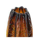 Ваза стеклянная янтарного цвета с текстурированным силуэтом Carambola варинант исполнения - 2 | Loft Concept в Твери