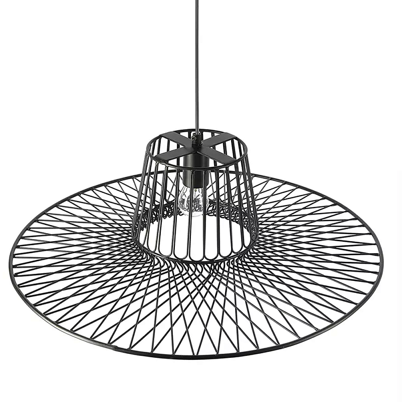 Подвесной светильник с плафоном из металлической сетки Lamp with Metal Mesh Shade Черный Подвесной светильник с плафоном из металлической сетки Lamp with Metal Mesh Shade Черный в Твери | Loft Concept