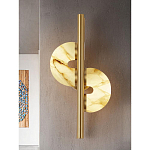 Бра  с фигурным мраморным рассеивателем Spiral of Warm Light варинант исполнения - 6 | Loft Concept в Твери