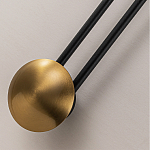 Бра с янтарным стеклянным диском и золотистыми акцентами Savio Glass Disc варинант исполнения - 3 | Loft Concept в Твери