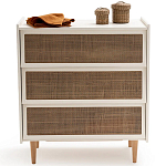 Комод с 3-мя ящиками из ротанга Blais Cream Wicker Furniture варинант исполнения - 3 | Loft Concept в Твери
