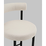 Стул полубарный Floreo букле молочный варинант исполнения - 2 | Loft Concept в Твери