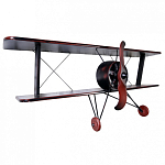 Полка книжная в виде аэроплана в стиле лофт FLY варинант исполнения - 1 | Loft Concept в Твери