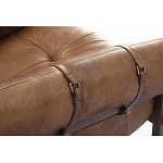 Двухместный диван Duncan винтажная коричневая кожа варинант исполнения - 4 | Loft Concept в Твери