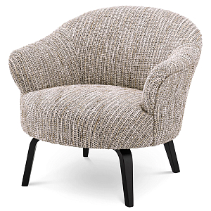 Кресло Eichholtz Chair Moretti Бежево-серый Черный