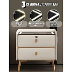 Умная прикроватная тумбочка c зарядкой для телефона Nightstand Smart варинант исполнения - 2 | Loft Concept в Твери