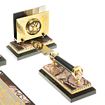 Настольный письменный набор из яшмы Manager Organizer варинант исполнения - 6 | Loft Concept в Твери