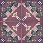 Плитка дизайнерская с узором Мангалоры варинант исполнения - 3 | Loft Concept в Твери