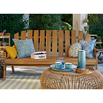 Садовая скамья из массива акации Ruth Wooden Bench варинант исполнения - 4 | Loft Concept в Твери