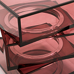 Стол журнальный в форме кубов Acrylic Furniture Lumina Crimson Clarity варинант исполнения - 4 | Loft Concept в Твери