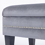 Мягкая банкетка с зоной для хранения Casket Grey варинант исполнения - 3 | Loft Concept в Твери