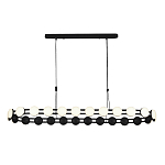 Люстра овальная с круглыми светодиодными источниками света Maxine Light варинант исполнения - 10 | Loft Concept в Твери