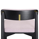 Барный стул из массива ясеня с обивкой из рогожки Elegant Ash Shape варинант исполнения - 4 | Loft Concept в Твери