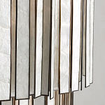 Потолочный светильник с подвесами из перламутра Unique Shine Effect варинант исполнения - 3 | Loft Concept в Твери