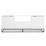 ТВ-тумба белая с  2-мя дверцами и ящиком Strict Lines варинант исполнения - 2 | Loft Concept в Твери