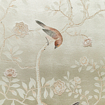 Обои ручная роспись Temple Newsam White Gold gilded silk варинант исполнения - 6 | Loft Concept в Твери