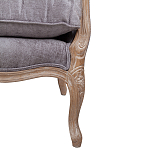 Кресло Ava Classical Armchair brown and grey velour варинант исполнения - 6 | Loft Concept в Твери