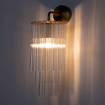 Бра с круглым основанием и длинными прозрачныи стеклянными трубками Nembus варинант исполнения - 2 | Loft Concept в Твери