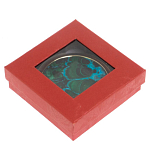 Зеркало карманное складное круглое из натурального камня Малахит с Хризоколлой в подарочной упаковке Gold Stone Mirrors варинант исполнения - 4 | Loft Concept в Твери