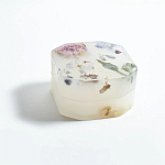 Шкатулка из эпоксидной смолы с цветами белая Epoxy Resin Square Box White варинант исполнения - 5 | Loft Concept в Твери