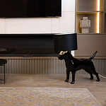 Лампа COLLECTION OF DOGS с абажуром Бультерьер варинант исполнения - 8 | Loft Concept в Твери