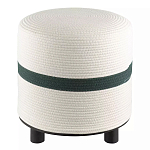 Пуф с плетеной светло-бежевой обивкой Serene Holidays варинант исполнения - 1 | Loft Concept в Твери