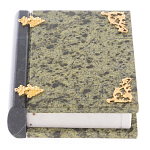 Шкатулка в виде книги из натурального камня змеевик Stone Casket варинант исполнения - 1 | Loft Concept в Твери