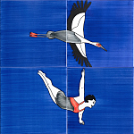 Плитка с узором Аист варинант исполнения - 1 | Loft Concept в Твери