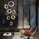 Подвесной светильник в форме кольца Cryptocrystalline Stone варинант исполнения - 5 | Loft Concept в Твери