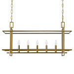 Подвесной светильник прямоугольный 5-ти ламповый Linear Kitchen Light варинант исполнения - 2 | Loft Concept в Твери