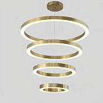 Люстра Light Ring Vertical Латунь варинант исполнения - 1 | Loft Concept в Твери