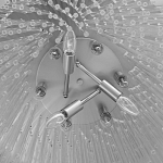 Люстра круглая с прозрачными стеклянными трубками Nembus варинант исполнения - 8 | Loft Concept в Твери