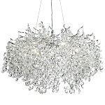 Люстра с хрустальными подвесками на металлических ветках Fairytree Light Silver Chandelier 14 варинант исполнения - 1 | Loft Concept в Твери