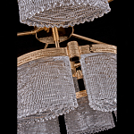 Люстра двухъярусная с текстурными овальными абажурами Splendor Palace Style варинант исполнения - 4 | Loft Concept в Твери