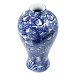 Ваза из фарфора сине-белого цвета Blue & White Ornament  варинант исполнения - 1 | Loft Concept в Твери