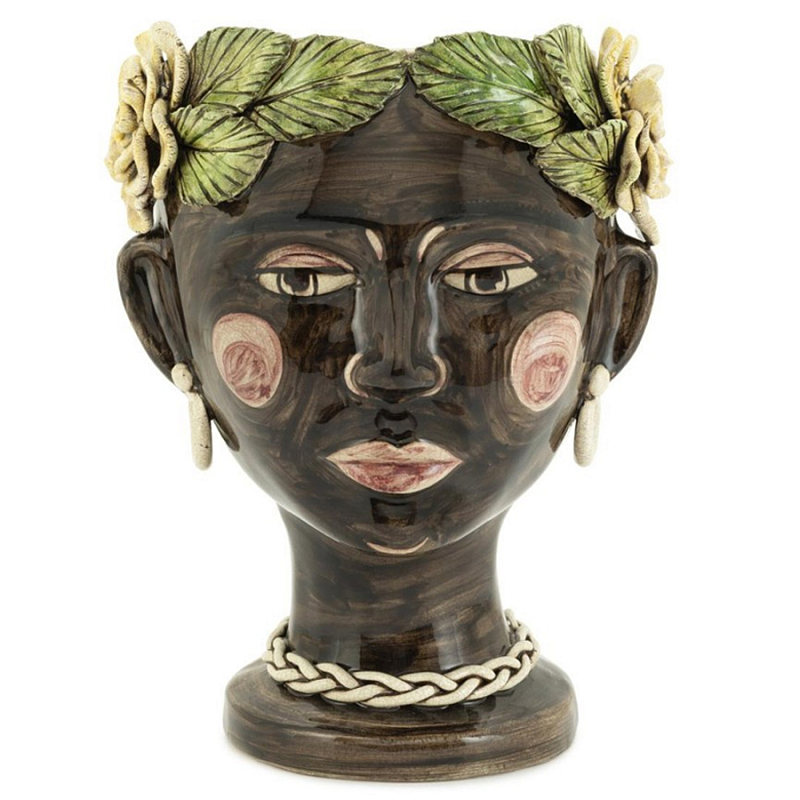 Ваза Vase Selva Moro Head Shiny Мульти Ваза Vase Selva Moro Head Shiny Мульти в Твери | Loft Concept