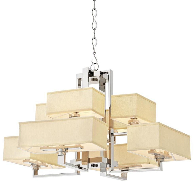 Люстра Eichholtz Chandelier Furstenberg Нержавеющая сталь Кремовый Люстра Eichholtz Chandelier Furstenberg Нержавеющая сталь Кремовый в Твери | Loft Concept