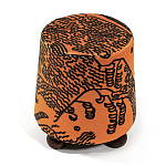 Пуф Wakonda Terracotta Tiger Mountain с Круглыми ножками  варинант исполнения - 2 | Loft Concept в Твери
