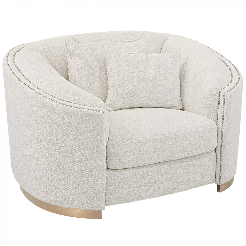 Кресло Maynard Armchair white Белый Медь Кресло Maynard Armchair white Белый Медь в Твери | Loft Concept