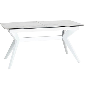 Обеденный стол Akseldor Ceramics раскладной белый