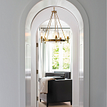  Люстра с 5-ю цилиндрическими плафонами из стекла с пузырьками Hinkley варинант исполнения - 9 | Loft Concept в Твери