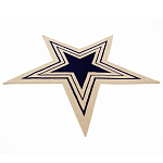 Дизайнерский ковер в виде звезды Poltronova Tappeto Stella Grey Navy Blue Rug варинант исполнения - 2 | Loft Concept в Твери