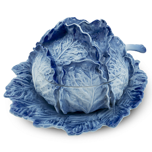 Супница SOUP BOWL CABBAGE W/PLATE D25 Blue
