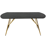 Обеденный стол на металлических ножках Ward Brass Dining Table варинант исполнения - 2 | Loft Concept в Твери