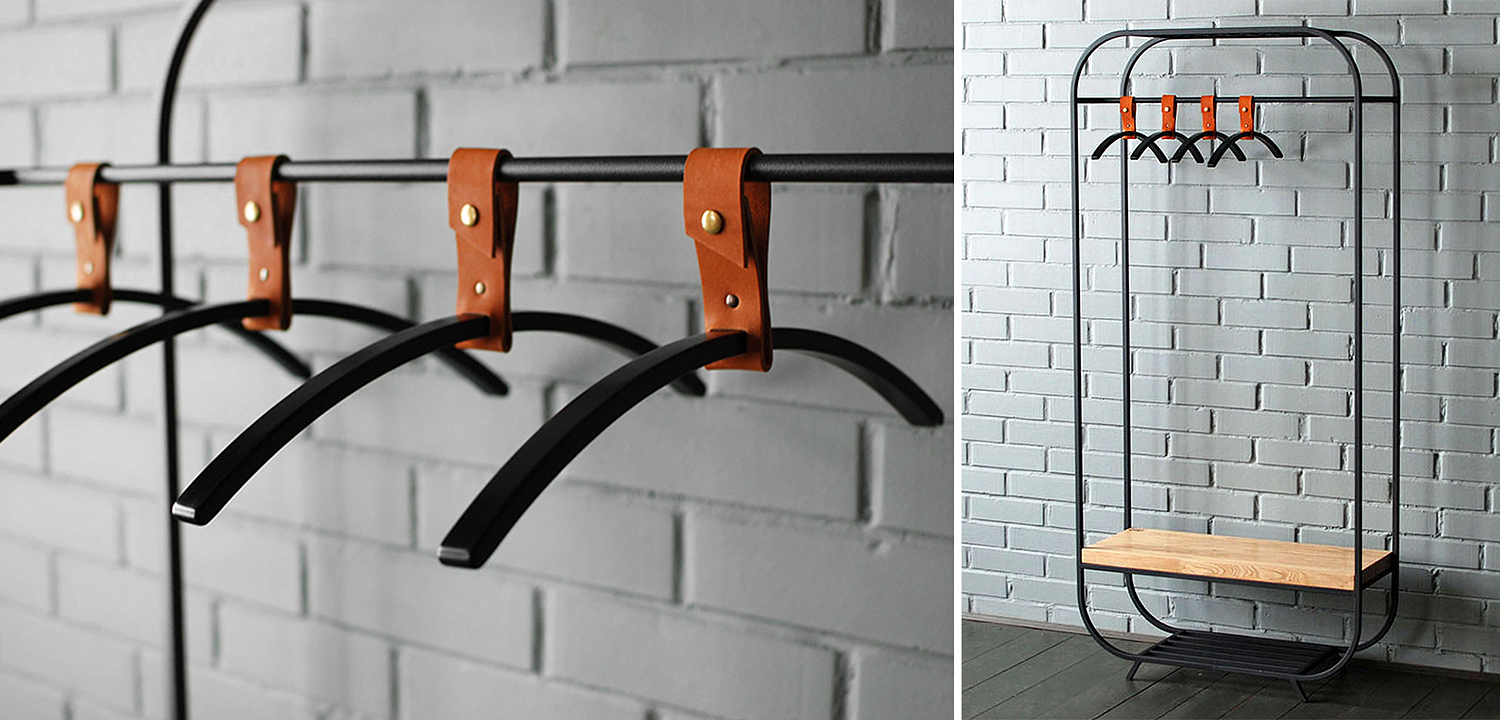Плечики для одежды Amos Black Clothes Hanger Плечики для одежды Amos Black Clothes Hanger - Loft-Concept в Твери