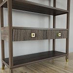 Стеллаж с двумя ящиками Elsa Dreams Walnut варинант исполнения - 2 | Loft Concept в Твери