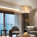 Подвесной светильник с белыми изящными декоративными лепестками Volumetric Petal Lamp варинант исполнения - 4 | Loft Concept в Твери