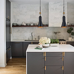  Подвесной светильник черного матового цвета с конусным плафоном 65 см Elstead Lighting варинант исполнения - 9 | Loft Concept в Твери