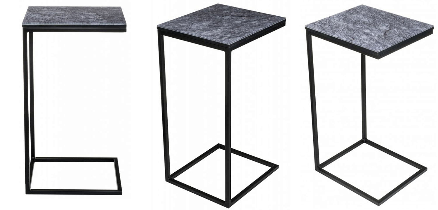 Приставной стол Zermatt Side Table gray Приставной стол Zermatt Side Table gray - Loft-Concept в Твери