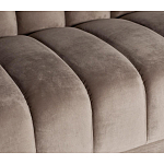 Диван трехместный велюровый серый Island of Comfort варинант исполнения - 4 | Loft Concept в Твери